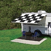 Carefree RV Campout Awning - 4.0 Meter - Checkered Flag - 981579A00