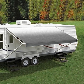 Carefree RV Fiesta Patio Awning - 12 Feet - Silver Shale Fade - EA126D00