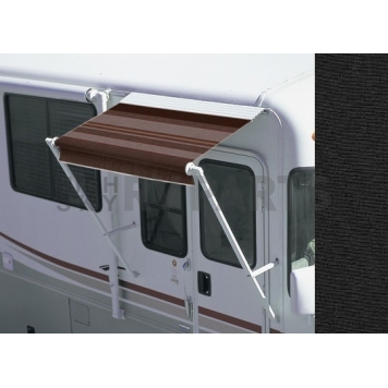 Carefree RV Awning Over-The-Door - 4 Feet - Black Solid - 67054AG23S