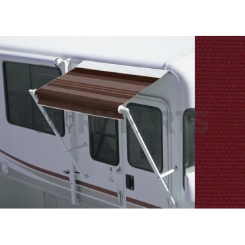 Carefree RV Awning Over-The-Door - 4 Feet - Burgundy Solid - FW0561225W