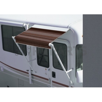 Carefree RV Awning Over-The-Door - 4 Feet - Charcoal Gray Solid - FW0563425W