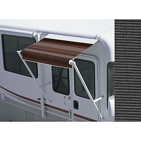 Carefree RV Awning Over-The-Door - 5 Feet - Charcoal Tweed Solid - 67060AR23S