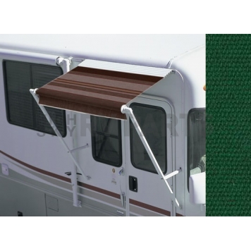 Carefree RV Awning Over-The-Door - 4 Feet - Forest Green Solid - 6705435JV6