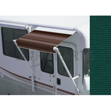 Carefree RV Awning Over-The-Door - 4 Feet - Green Solid - KJ054UY25W