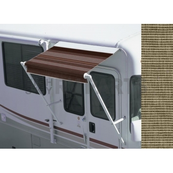 Carefree RV Awning Over-The-Door - 4 Feet - Linen Tweed Solid - 67057EA23S