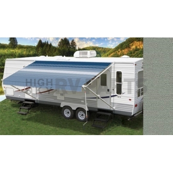 Carefree RV Fiesta Awning Patio Argenta Solid 19 Feet Spring Assisted EB19UM25
