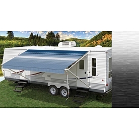 Carefree RV Fiesta Awning Patio 19 Feet Manual Black QZ2286E5AAW
