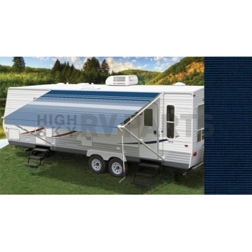 Carefree RV Mirage Awning - 14 Feet - Blue Tweed Solid - VW14CG2510DR