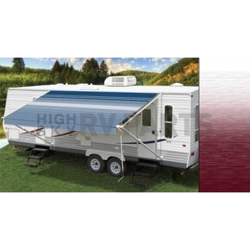 Carefree RV Fiesta Awning Patio 17 Feet Spring Assisted Burgundy FA176A00