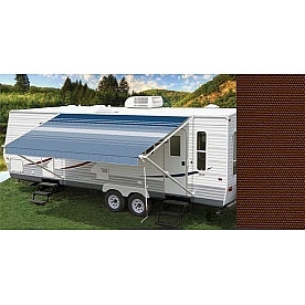 Carefree RV Fiesta Awning Patio Cacao Solid 19 Feet Spring Assisted EB19VF25