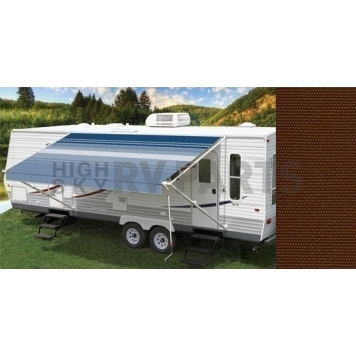Carefree RV Fiesta Awning Patio Cacao Solid 19 Feet Spring Assisted EB19VF25