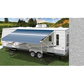 Carefree RV Fiesta Awning Patio Cadet Gray Solid 15 Feet Spring Assisted EB151025