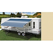 Carefree RV Fiesta Awning Patio Champagne Solid 12 Feet Spring Assisted EB12TZ25