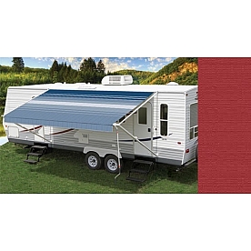 Carefree RV Fiesta Awning Patio Crimson Red Firesist 19 Feet 3 Inch Spring Assisted ABSCQL23