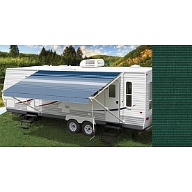 Carefree RV Fiesta Awning Patio Green Tweed Solid 14 Feet Spring Assisted AB14VJ23