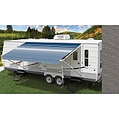 Carefree RV Fiesta Awning Patio Gray Solid 13 Feet Spring Assisted EB13UV25