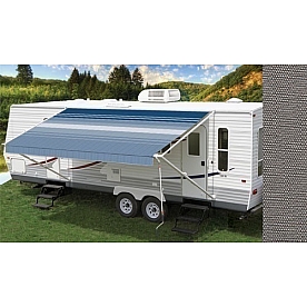 Carefree RV Fiesta Awning Patio Gray Solid 13 Feet Spring Assisted EB13UV25