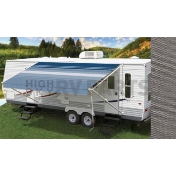 Carefree RV Fiesta Awning Patio Gray Solid 13 Feet Spring Assisted EB13UV25