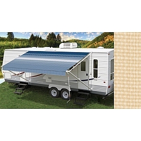 Carefree RV Fiesta Awning Patio Linen Solid 20 Feet Spring Assisted EB20BN25