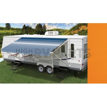 Carefree RV Fiesta Awning Patio Mandarin Solid 12 Feet Spring Assisted EB12TW25