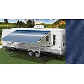 Carefree RV Fiesta Awning Patio Mediterranean Blue Solid 14 Feet Spring Assisted EB14DR25
