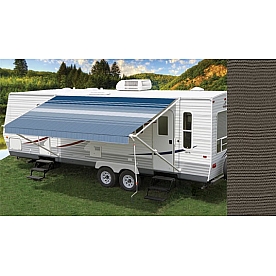 Carefree RV Fiesta Awning Patio Moonrock Solid 19 Feet Spring Assisted EB19AB25