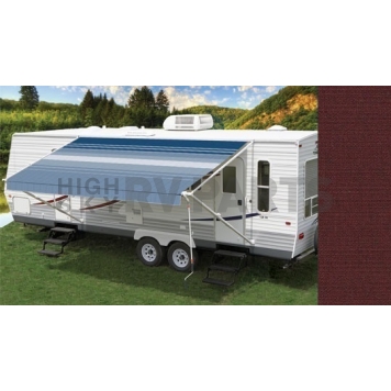 Carefree RV Mirage Awning - 21 Feet - Black Cherry Solid - VW2136JV10DR