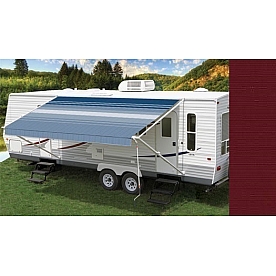 Carefree RV Fiesta Awning Patio Burgundy Solid 19.5 Feet Spring Assisted ABSF12JV