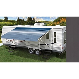 Carefree RV Fiesta Awning Patio 18 Feet Spring Assisted Charcoal HC187A5B