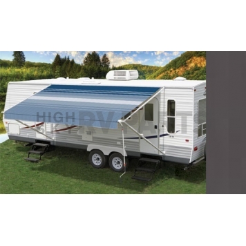 Carefree RV Fiesta Awning Patio 18 Feet Spring Assisted Charcoal HC187A5B
