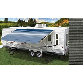 Carefree RV Fiesta Awning Patio Charcoal Tweed Solid 19 Feet Spring Assisted EB19AR25