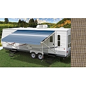 Carefree RV Fiesta Awning Patio Linen Tweed Solid 20 Feet Spring Assisted EB20EA25
