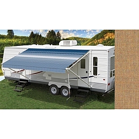 Carefree RV Fiesta Awning Patio Mocha Solid 18 Feet 2 Inch Spring Assisted ABRBQM23