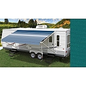 Carefree RV Fiesta Awning Patio Persian Green Solid 13 Feet Spring Assisted EB13CC25