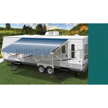 Carefree RV Fiesta Awning Patio Persian Green Solid 13 Feet Spring Assisted EB13CC25