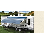 Carefree RV Fiesta Awning Patio Raw Solid 20 Feet Spring Assisted EB20UH25