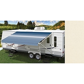 Carefree RV Fiesta Awning Patio Raw Solid 20 Feet Spring Assisted EB20UH25