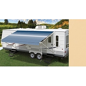 Carefree RV Fiesta Awning Patio Sand Solid 19 Feet Spring Assisted EB19VD25