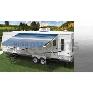 Carefree RV Fiesta Awning Patio 17 Feet Spring Assisted Silver FA176D00