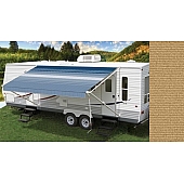 Carefree RV Fiesta Awning Patio Toast Solid 20.5 Feet Spring Assisted EBTFCW25