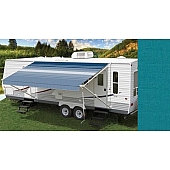 Carefree RV Fiesta Awning Patio Turquoise Solid 16 Feet Spring Assisted EB164925