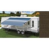 Carefree RV Fiesta Awning Patio Walnut Brown Tweed 18 Feet Spring Assisted AB18DB23