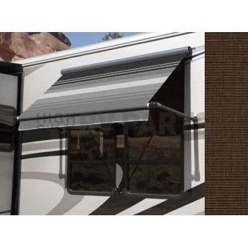 Carefree RV Awning Window - 4 Feet - Brown Solid - IB045USJV