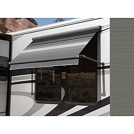 Carefree RV Awning Window - 3 Feet - Charcoal Gray Solid - IB035UZJV