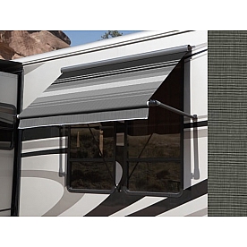 Carefree RV Awning Window - 4 Feet - Charcoal Tweed Solid - IB04BARJV
