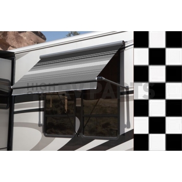 Carefree RV Awning Window - 10 Feet - Checkered Flag - IE1059A00