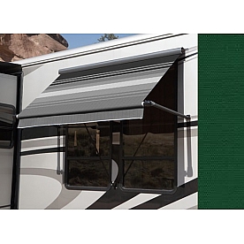 Carefree RV Awning Window - 12 Feet - Forest Green Solid - IB12G35JV