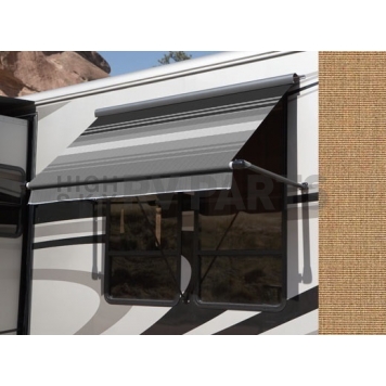 Carefree RV Awning Window - 4 Feet - Mocha Solid - IB04HBQ23