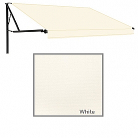 Lippert Components  Solera Awning Fabric - 10 Feet x 8 Feet Extension - White Fade Vinyl