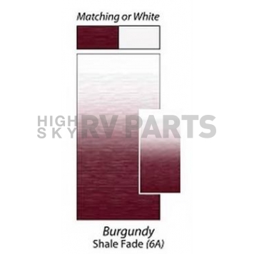 Lippert Components  Solera Awning Fabric - 20 Feet x 8 Feet Extension - Burgundy Fade Vinyl